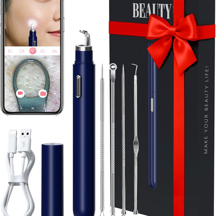 Visual Blackhead Remover with Camera 20X Extractor Kit for iPhone/Android