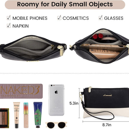 LOVEVOOK Laptop Tote for Women - 15.6 Inch Professional Leather Computer Briefcase - Waterproof Shoulder Bag - Large Capacity Business & Office Bag