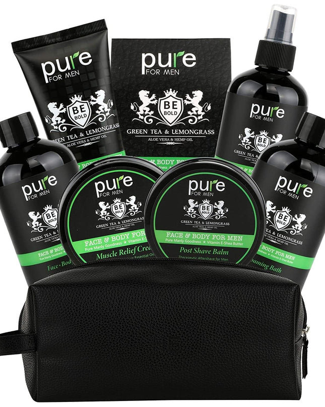 Spa Gift Basket for Men Bath and Body Gift Set! Mens Spa Basket for Holiday Gifts for Him! (XL)