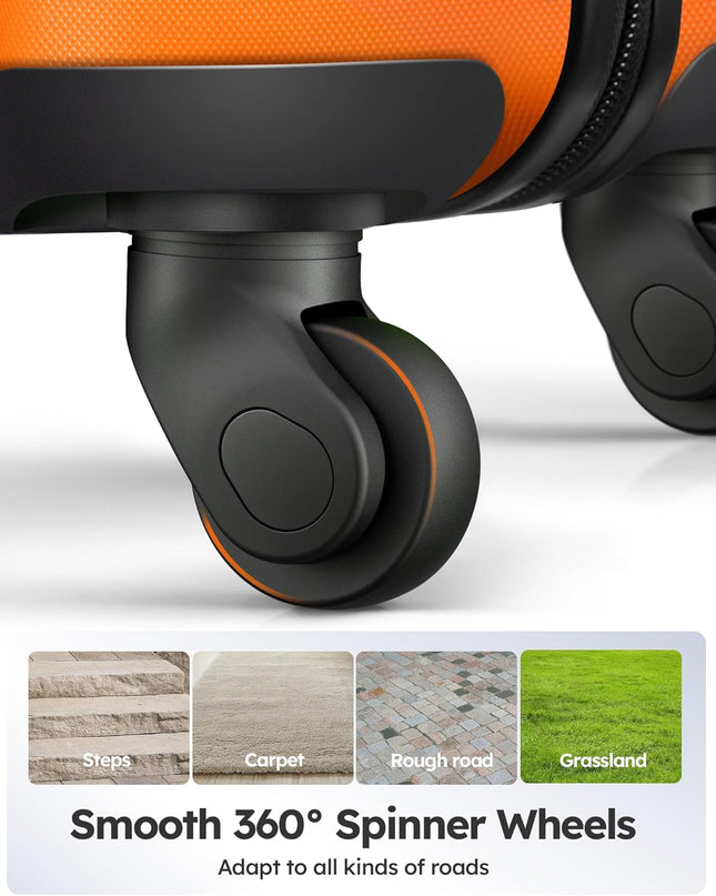 Suitour Luggage Sets 4 piece with Spinner Wheels,Hard Shell Luggage set for Women,16" 20" 24" 28 inches Suitcase Set for Travel Business