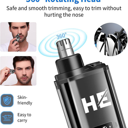 HIENA PRO Hair Clippers for Men Professional, Cordless Barber Clipper & T-Blade Beard/Hair Trimmer Set, Electric Razor Foil Shaver Nose Trimmer Barber Kit, Men's Hair Cutting Kit