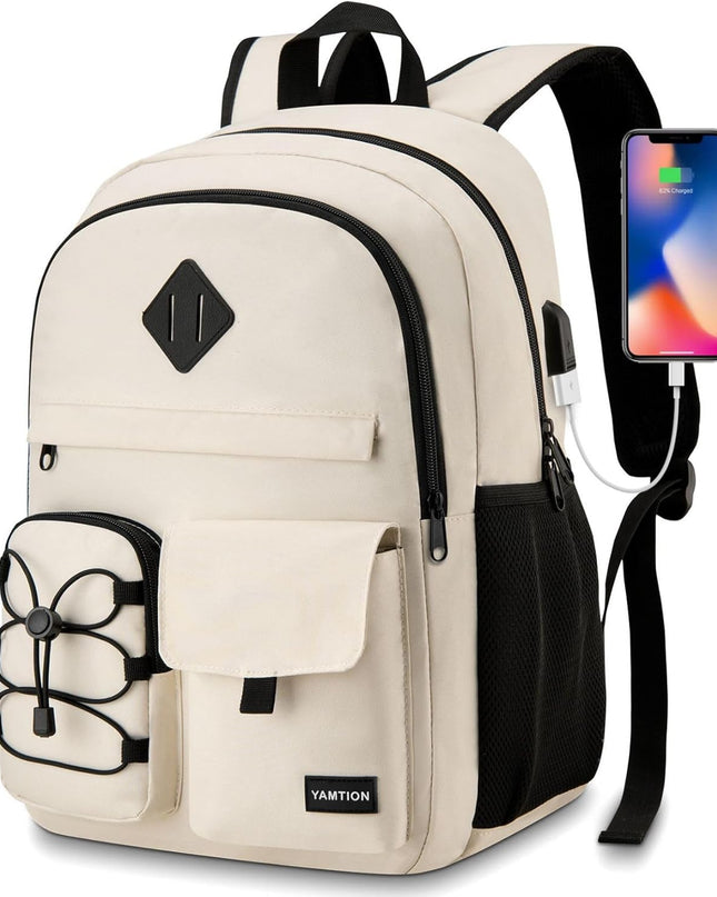 YAMTION School Backpack for Women,Bookbag for Teen Girls Backpack College Laptop School Bags,Mochilas Mujer Morrales Escuela