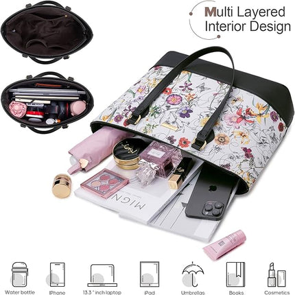 4PCS Women Fashion Handbags Purses Wallet Tote Shoulder Bags Casual Crossbody Bags, Best Valentine's Day Gift for Ladies Girls, Satchel Purse Set 4pcs