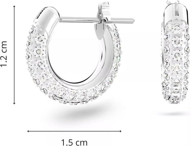 Swarovski Stone Crystal Pierced Hoop Earring Jewelry Collection