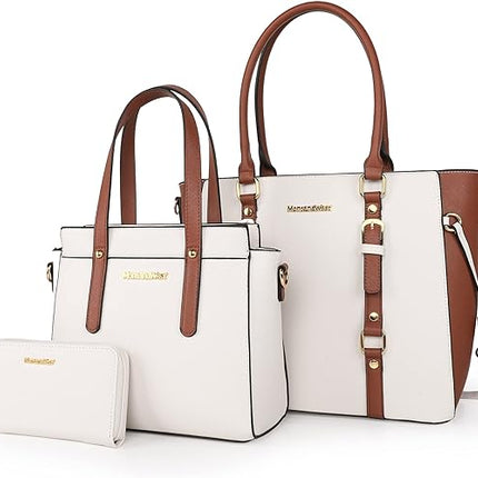 Montana West 3PCS Purses and Handbags for Women Tote Purse and Wallet Set Shoulder Satchel Bag for Women