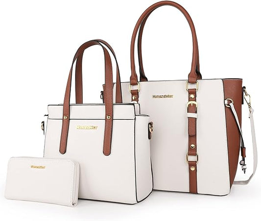 Montana West 3PCS Purses and Handbags for Women Tote Purse and Wallet Set Shoulder Satchel Bag for Women