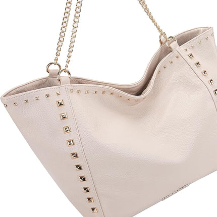 Montana West Oversize Tote Bag for Women Shoulder Purses with Chain Handbags