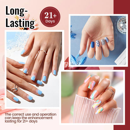 Gel Nail Polish Kit with U V Light 32 Colors Gel Polish Nail + 4 Functional Adhesive Bottles Kit Soak Off Manicure Tools Gifts for Women