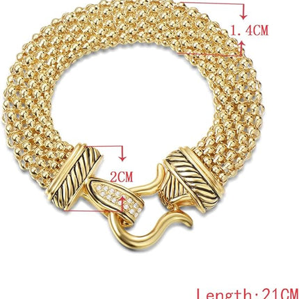 Jewelry Antique Fashion Popcorn Chain Designer Brand Inspired Women Unique Christmas Gifts Bracelets