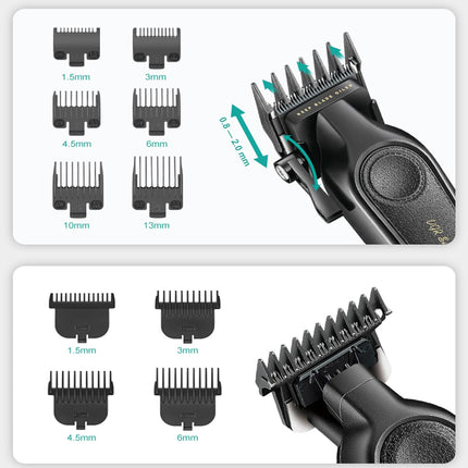 VGR Professional Hair Clippers for Men - Cordless Barber Clippers & Zero Gapped Trimmer Set, 7000RPM High Power Hair Cutting Kit with Ceramic Blade, USB-C Rechargeable Grooming Tools for Fade V197&995