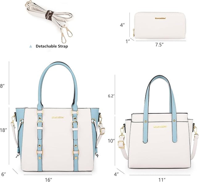 Montana West 3PCS Purses for Women Tote Bag and Wallet Set Shoulder Satchel Handbags