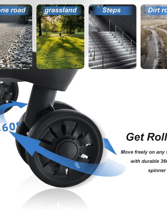 Luggage Sets 3 Piece (20/24/28) Expandable Suitcases with Wheels PC+ABS Durable Hardside Suitcase TSA Lock White