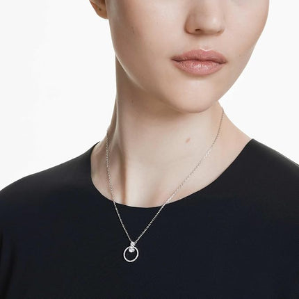 Swarovski Constella Crystal Circle Pendant Necklace Jewelry Collection