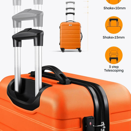 Suitour Luggage Sets 4 piece with Spinner Wheels,Hard Shell Luggage set for Women,16" 20" 24" 28 inches Suitcase Set for Travel Business