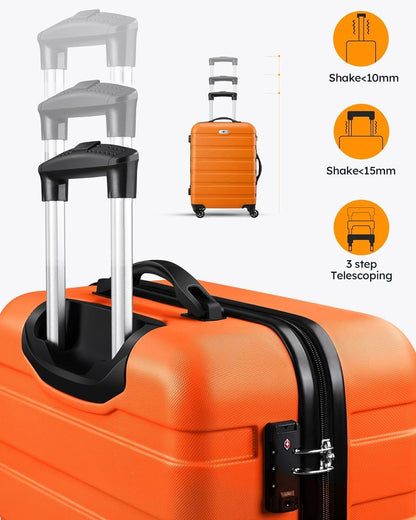 Suitour Luggage Sets 4 piece with Spinner Wheels,Hard Shell Luggage set for Women,16" 20" 24" 28 inches Suitcase Set for Travel Business