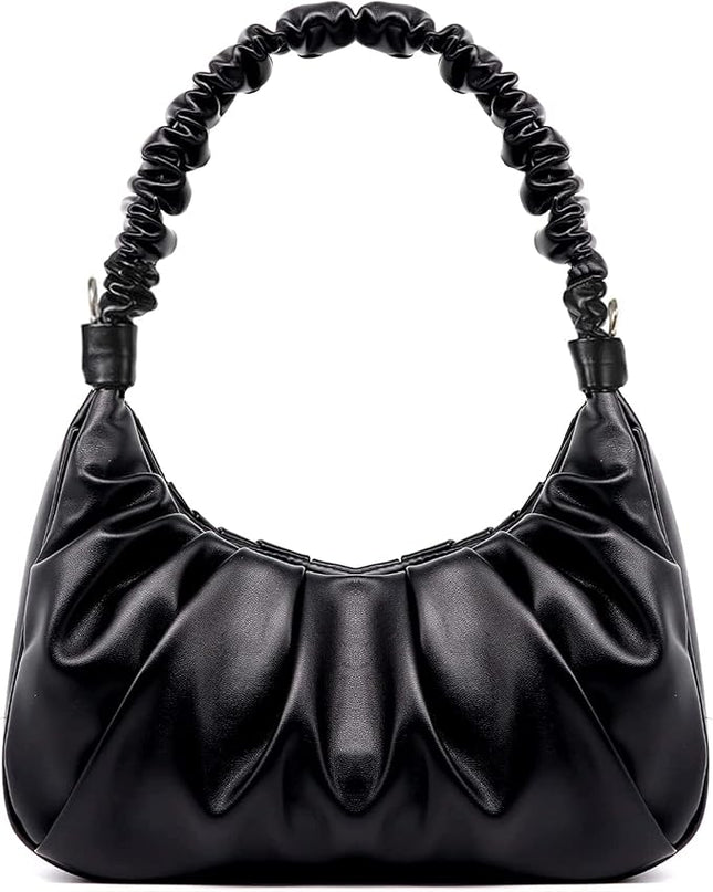 NIUEIMEE ZHOU Small Shoulder Bag for Women Classic Clutch Trendy Tote HandBag Crossbody Purse with Button Closure