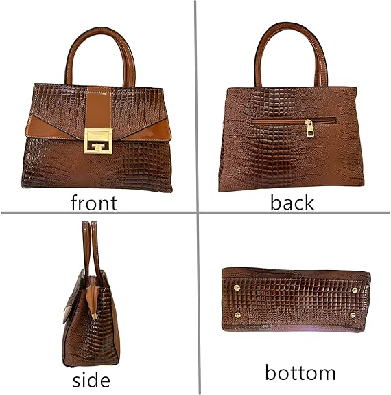 PHEVOS Ladies Satchel Purse Wallet Top Handle Tote Handbags Hobo Shoulder Bags Set 3pcs for women