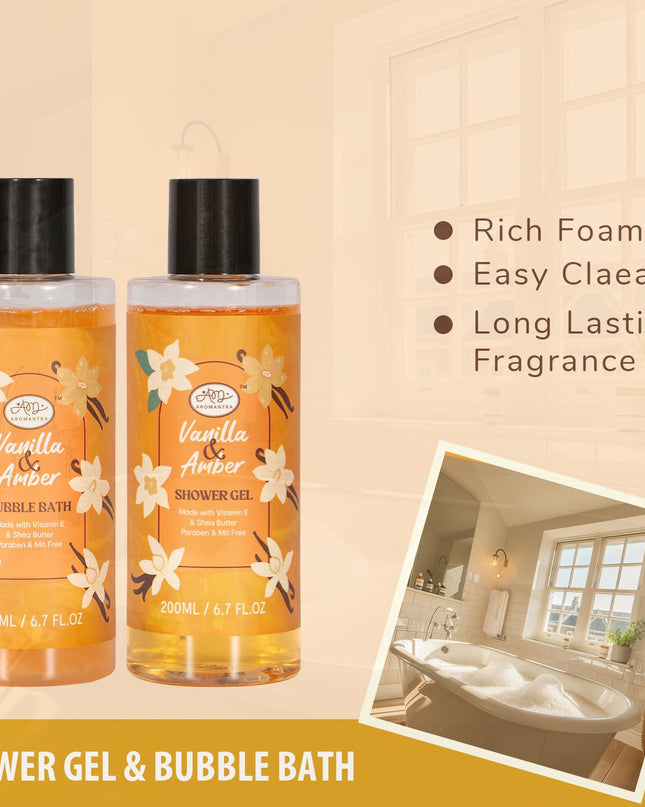 Bath Gift Set for Self Care, 11pcs Luxury Spa Gift Baskets for Women, Home Spa Essential W/ Bubble Bath, Body Lotion, Vanilla Amber Scented Candle, Birthday Gifts for Women, Mothers Day Gifts