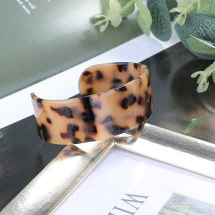 ORAZIO Acrylic Jewelry Set for Women Statement Boho Resin Earrings Necklace Bracelet