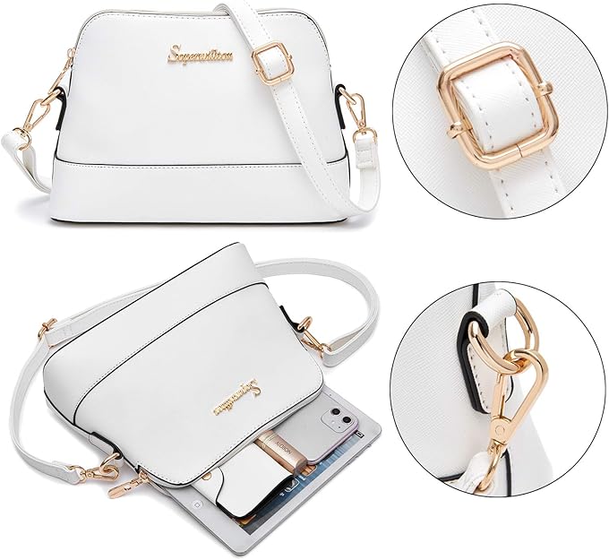 Soperwillton Handbag for Women Wallet Tote Bag Shoulder Bags Top Handle Satchel 5pcs Purse Set