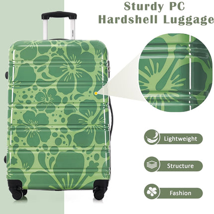 Merax Suitcase Set, Hardshell Luggage Sets 3 Piece with Spinner Wheels