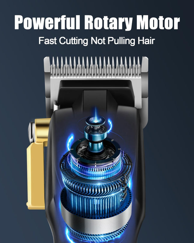 HIENA PRO Hair Clippers for Men T Liners Hair Trimmer Set, Professional Cordless Rechargeable Barber Hair Cutting Kit with LED Display， Gifts for Men