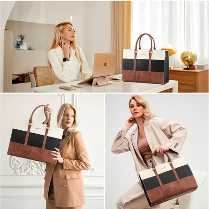 LOVEVOOK Laptop Bag for Women, 15.6 Inch Work Bags for Women