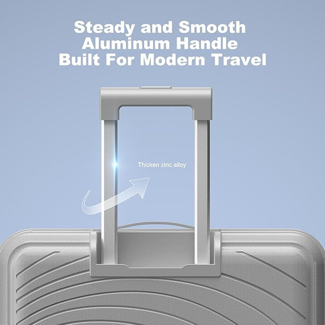 Nazhura Luggage Set, 3-Piece Hardside Suitcase Set, 20-inch, 24-inch, 28-inch Luggage, Carry on Luggage Set, Travel Luggage Set, Large Suitcase with Wheels