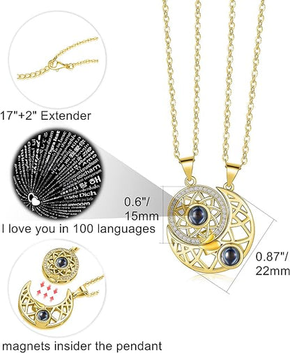 Couple Heart Or Cat BFF Best Friend for Girls Puzzle Friendship Pendant Necklaces,316L Stainless Steel