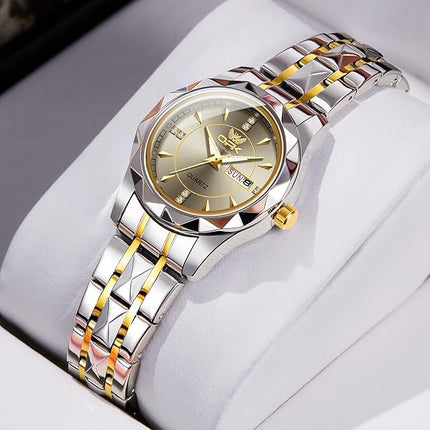 OPK Watches for Women Quartz Date Waterproof Stainless Steel Classic Ladies Watch Fashion
