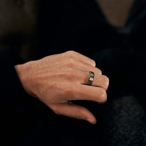 Greenpod 4MM Tungsten Carbide Engagement Ring Brushed Beveled Edge Polished Silver Wedding Band for Men Women Engraved I Love You Always & Forever Size 5-10