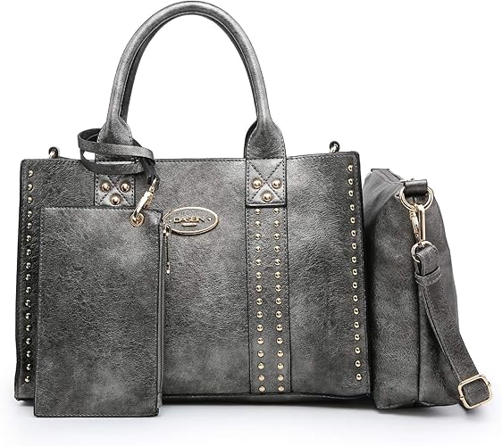 Dasein Purses Handbags for Women Tote Bags Wallet Set Top Handle Satchel Shoulder Bags Hobo Bag 3pcs