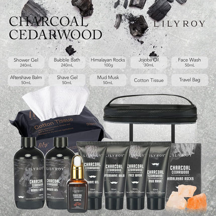 Perfumes Bath Spa Gift Baskets Set for Men Father's Day Luxury Bath and Body Gift Travel Bag Set 10 Pcs Bath Spa Kit Skin Self Care Gifts Set for Christmas Birthday Gift for Men and Fathers