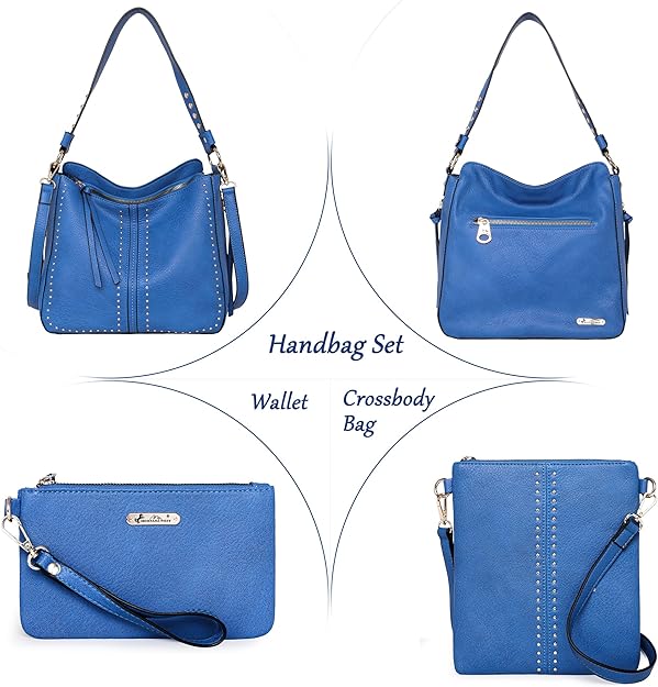 Montana West Tote Handbags for Women Concealed Carry Purses Vegan Leather Hobo Shoulder Bag 3pcs Purse Set