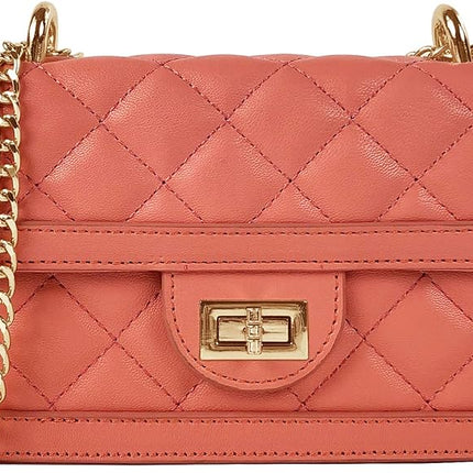 SG SUGU Small Quilted Crossbody Bag, Trendy Designer Mini Shoulder Bag, Phone Wallet Purse for Women