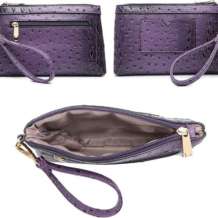 MKP Women Fashion Satchel Handbags and Purses Ladies Top Handle Tote Work Shoulder Bags with Matching Wristlet Wallet