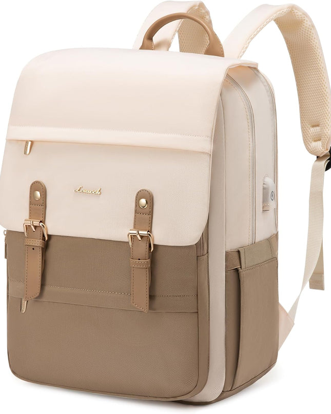 LOVEVOOK Laptop Backpack for Women Vintage Travel Backpack Purse Airline Approved 15.6 Inch Large Computer Backpack Fashion Teacher Nurse Bag for Work Business College