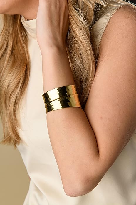 Cuff Bracelet for Women | Nefriti Open Cuff Bracelet Bangle