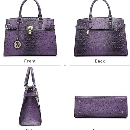 MKP Women Fashion Satchel Handbags and Purses Ladies Top Handle Tote Work Shoulder Bags with Matching Wristlet Wallet