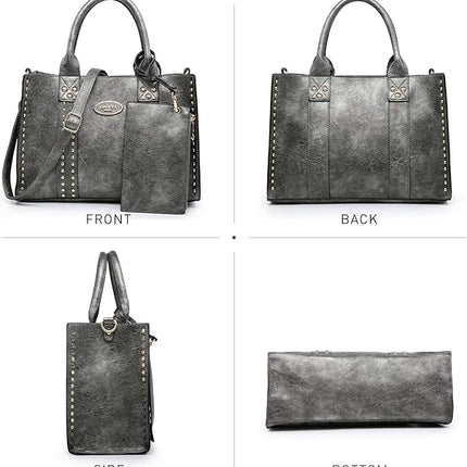 Dasein Purses Handbags for Women Tote Bags Wallet Set Top Handle Satchel Shoulder Bags Hobo Bag 3pcs