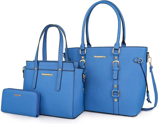 Montana West 3PCS Purses for Women Tote Bag and Wallet Set Shoulder Satchel Handbags