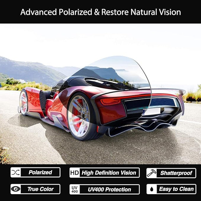 GQUEEN Classic Military Style Pilot Polarized Sunglasses Spring Hinges Al-Mg for mens MOS1