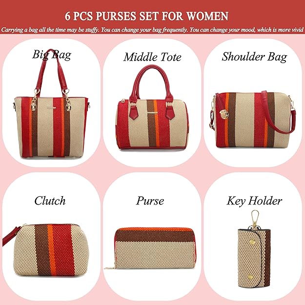 2E-youth Designer Purses and Handbags for Women Satchel Shoulder Bag Tote Top Handle Bag