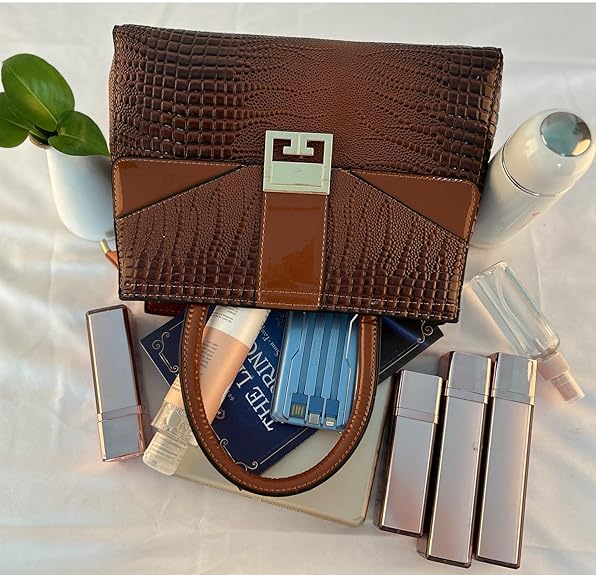 PHEVOS Ladies Satchel Purse Wallet Top Handle Tote Handbags Hobo Shoulder Bags Set 3pcs for women