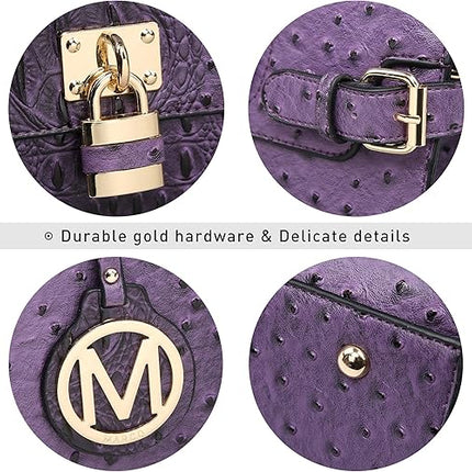 MKP Women Fashion Satchel Handbags and Purses Ladies Top Handle Tote Work Shoulder Bags with Matching Wristlet Wallet