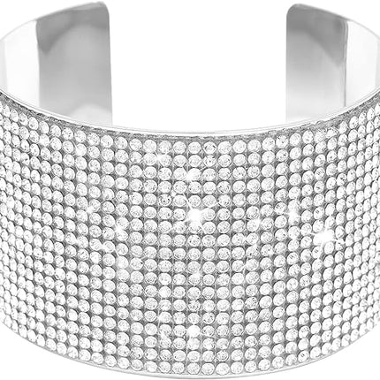 MultiLayer Rhinestone Bracelet for Women Girls Crystal arm cuff Prom Bangle Bracelet Jewelry for Party Wedding Dating