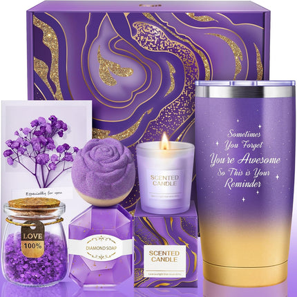 ANLEMIN Christmas Gifts for Women - Birthday Gifts for Women, Mom, Self Care Get Well Gifts Basket Set for Women Who Have Everything, Womens Gifts for Christmas, Gifts for Her Girlfriend Wife Bestie