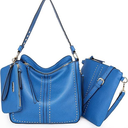Montana West Tote Handbags for Women Concealed Carry Purses Vegan Leather Hobo Shoulder Bag 3pcs Purse Set