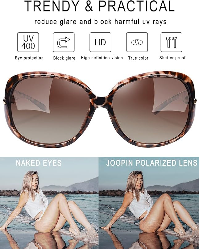 Joopin Big Sunglasses for Women Oversized Shades for Women Trendy Large Rectangle Sun Glasses UV Protection Sunnies