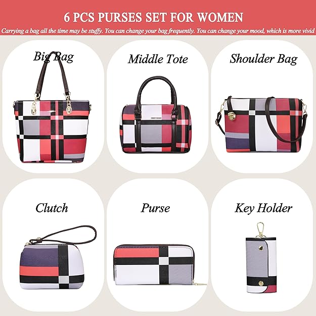 2E-youth Designer Purses and Handbags for Women Satchel Shoulder Bag Tote Top Handle Bag
